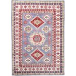 5'1"x7',Flint Gray,All Over Floral Design,Hand Knotted ,Vegetal Dyes ,Organic Wool, Oriental Rug