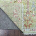 4'1"x5'9" Colorful Willow and Cypress Tree Design Organic Wool Hand Knotted  Oriental Rug - Image 2