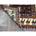 2'8"x10' Khorjin Design Colorful Runner Super Kazak Pure Wool Hand Knotted Oriental Rug Sh52267 - Image 2