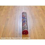 3'4"x5'10" New Persian Hamadan Bird Figurines Pure Wool Hand Knotted Oriental Rug - Image 5