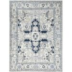 9'x12' Coin Grey, Hand Knotted, Soft Wool, Natural Dyes, Dense Weave,  Peshawar with Serapi Heriz Design, Oriental Rug Sh85446