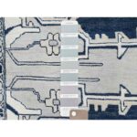 9'x12' Coin Grey, Hand Knotted, Soft Wool, Natural Dyes, Dense Weave,  Peshawar with Serapi Heriz Design, Oriental Rug Sh85446 - Image 7