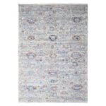 9'6"x13'7" Shades of Gray, Abrash Persian with All Over Leaf Design, 100% Pure Wool, Zero Pile, Shaved Low, Hand Knotted, Oriental Rug Sh10158