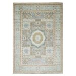 10'x14'3" Spanish Gray with Gold, Mamluk Design Pre Historic 14th Century Influence, Vegetable Dyes, Organic Wool, Hand Knotted, Oriental Rug Sh76130