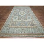 10'x14'3" Spanish Gray with Gold, Mamluk Design Pre Historic 14th Century Influence, Vegetable Dyes, Organic Wool, Hand Knotted, Oriental Rug Sh76130 - Image 2
