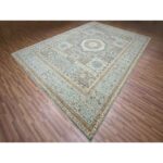 10'x14'3" Spanish Gray with Gold, Mamluk Design Pre Historic 14th Century Influence, Vegetable Dyes, Organic Wool, Hand Knotted, Oriental Rug Sh76130 - Image 3
