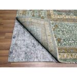 10'x14'3" Spanish Gray with Gold, Mamluk Design Pre Historic 14th Century Influence, Vegetable Dyes, Organic Wool, Hand Knotted, Oriental Rug Sh76130 - Image 4