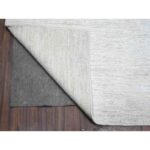 8'9"x11'9" Titan White, Shabby Chic, Single Color, Natural Dyes With Plain Design, Pure And Soft Wool, Modern Peshawar, Hand Knotted, Oriental Rug Sh88776 - Image 4
