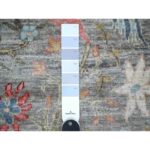 9'x12' Delray Gray, Peshawar Bird Paradise Design, Hand Knotted, Organic Wool Abrash, Vegetable Dyes, Oriental Rug Sh88993 - Image 7