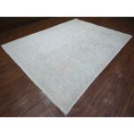 9'x11'8" Titan White, Afghan Angora Oushak, Hand Knotted With Wool Weft, Vegetable Dyes With Village Floral Elements All Over Design, Oriental Rug Sh89171 - Image 3
