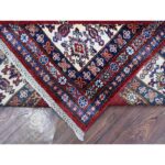 9'1"x11'9" Crimson Red, Super Kazak with Geometric Medallions Design, Hand Knotted, Pure Wool, Vegetable Dyes, Oriental Rug Sh89327 - Image 6