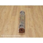 3'1"x5' Brick Red, Hand Knotted, Heriz Revival with Medallion Design, Densely Woven, Hand Spun New Zealand Wool, Oriental Rug Sh91235 - Image 6