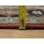 3'1"x5' Brick Red, Hand Knotted, Heriz Revival with Medallion Design, Densely Woven, Hand Spun New Zealand Wool, Oriental Rug Sh91235 - Image 7