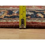 2'8"x8' Auburn Red, Hand Knotted, Densely Woven, Heriz Revival with Medallion Design, Hand Spun New Zealand Wool, Runner, Oriental Rug Sh91241 - Image 7