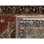 2'8"x8' Auburn Red, Hand Knotted, Densely Woven, Heriz Revival with Medallion Design, Hand Spun New Zealand Wool, Runner, Oriental Rug Sh91241 - Image 8