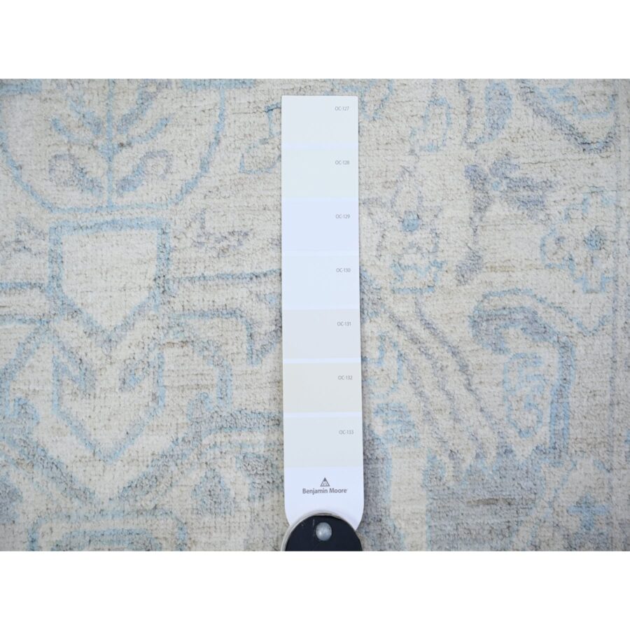 3'x5' Lexicon Ivory, Extra Soft Wool, Hand Knotted, Natural Dyes Finer Peshawar with All Over Pattern, Oriental Rug Sh74960 - Image 3