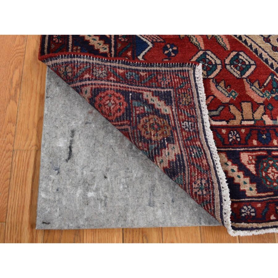 5'1"x10'2" Mojave Desert Brown, New Persian Hamadan, Camel Hair, Pure Wool, Hand Knotted, Oriental Rug Sh87527 - Image 3